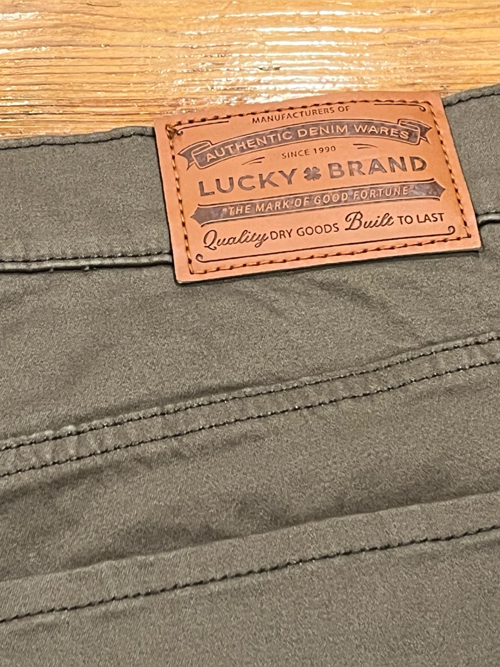 Lucky Brand 121 Slim Straight Leg Pants • BARK Brown • Size 40x30 • NWT - Picture 12 of 12
